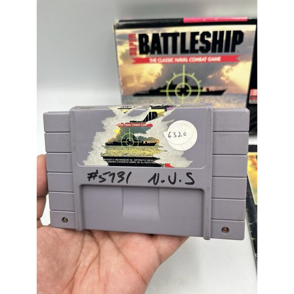 Super Battleship SNES Super Nintendo 1993 Complete CIB - Picture 9 of 15